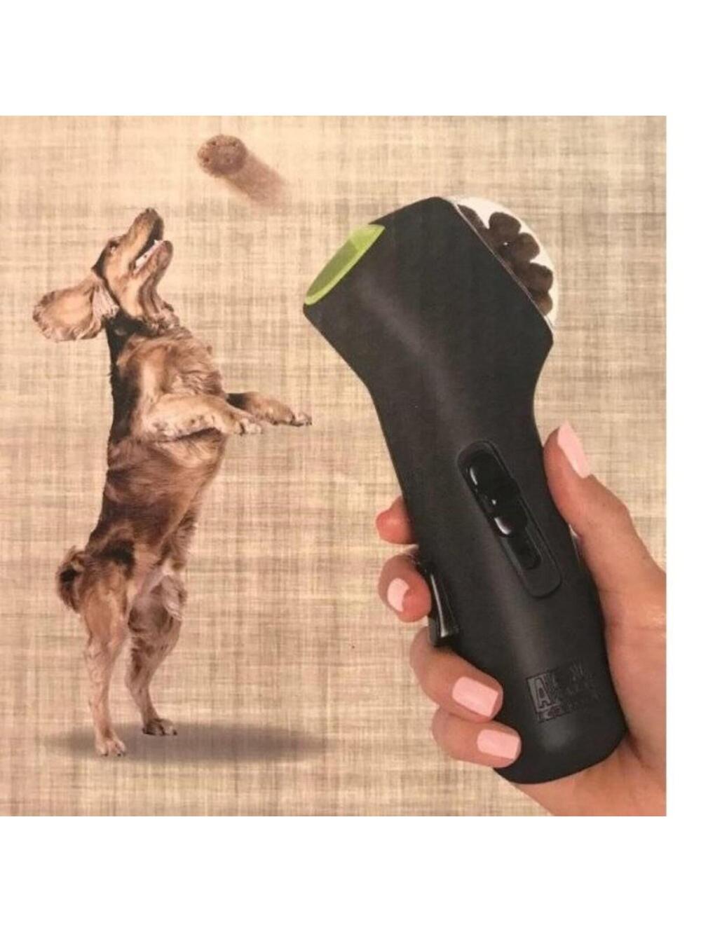 Dog Toy Treat Launcher Handheld Dog Toy Black Animal Planet